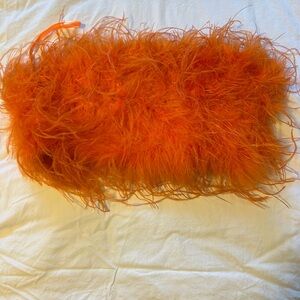 Lamarque Orange Feathered Blouse